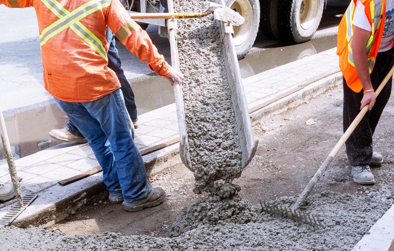 Sıcak havada beton dökümü