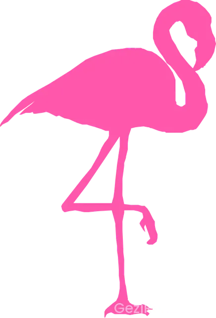 Kanaviçe Flamingo Şablonu